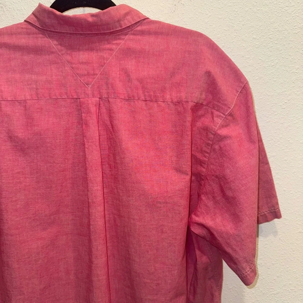 Vintage 90s‎ Tommy Hilfiger Crest Button-Up Shirt – Size L – Made in Hong Kong